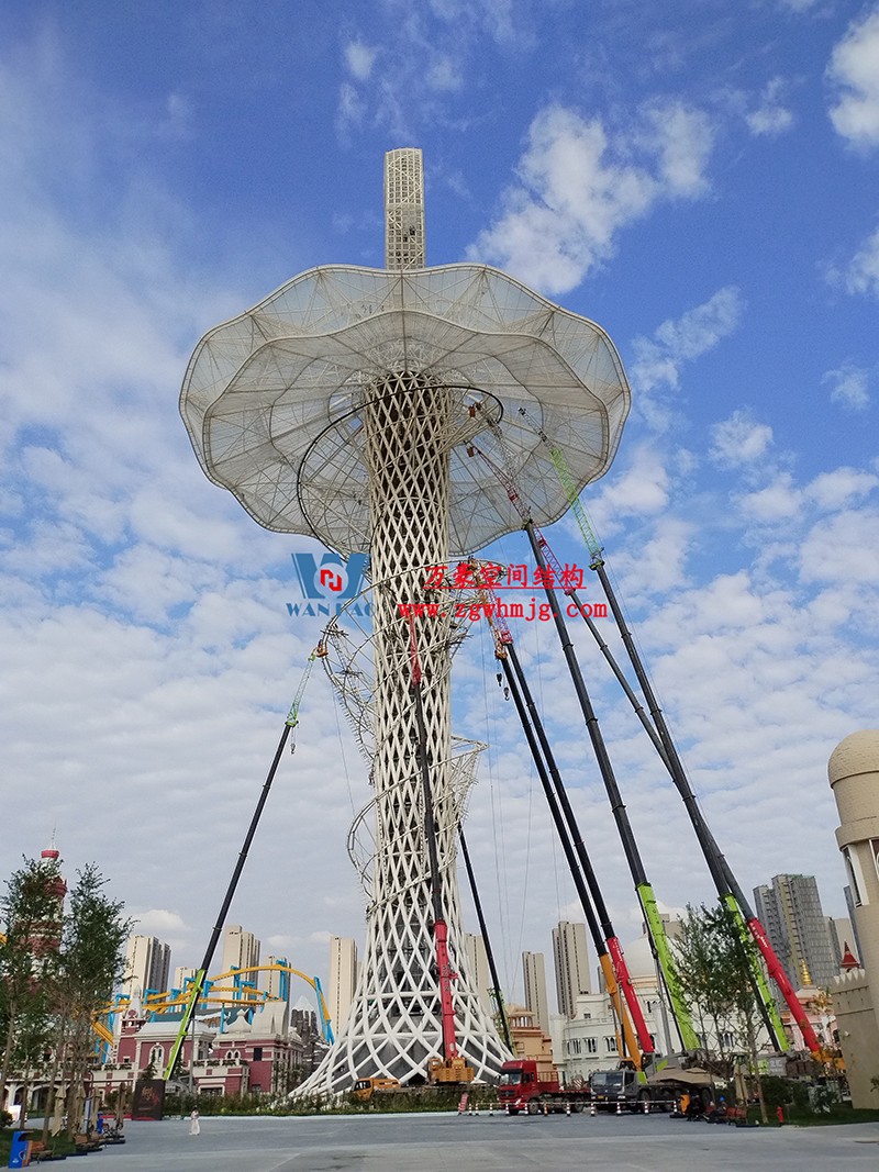 身姿輕盈，造型優美的膜結構建筑